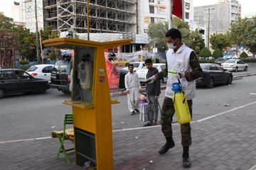 ضد عفونی کردن شهر توسط نیروی انتظامی