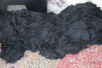 کارگاه تولید شال و روسری در یزد