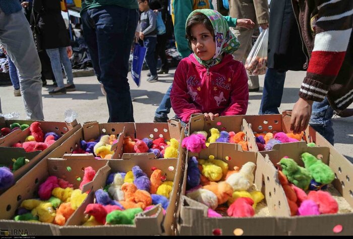 دست فروشان در بازار عید
