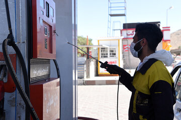 ضد عفونی رایگان پمپ بنزین های شیراز