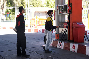 ضد عفونی رایگان پمپ بنزین های شیراز