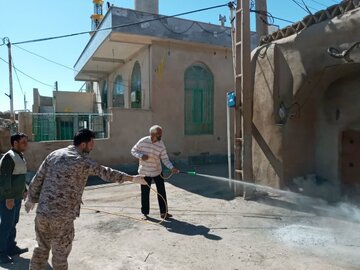 مقابله با کرونا در دهستان فرومد میامی