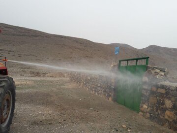 ضدعفونی اماکن عمومی و منازل روستایی ماکو