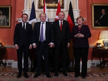 مذاکره چهارجانبه سران ترکیه، فرانسه، انگلستان و آلمان با ویدئو کنفرانس