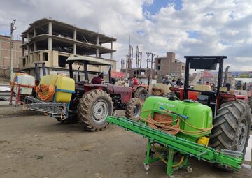 در یک بسیج عمومی تمامی معابر روستایی بوکان ضدعفونی و گندزدایی شد