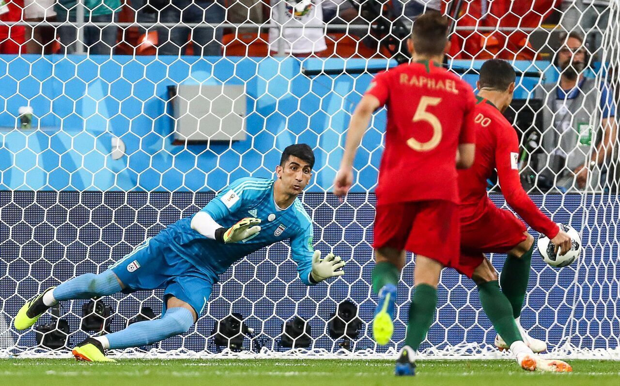 Beiranvand, elegido como mejor portero de penaltis de Asia