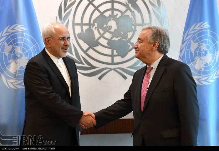 Zarif, UN chief discuss Iran's battle against coronavirus on phone