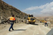 بازگشایی محور مسدود شده در زلزله جنوب فارس