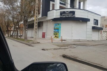 سکوت بازار مهاباد زیر سایه کرونا