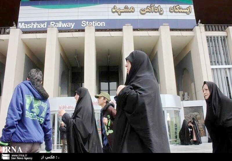 سفر ایرانیان با قطار به مشهد افزایش یافت