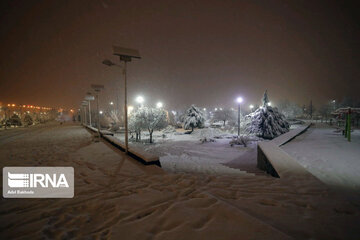 Snowfall in spring in north, west of Iran