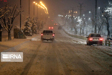 Snowfall in spring in north, west of Iran