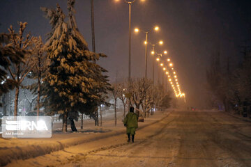 Snowfall in spring in north, west of Iran