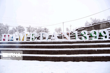 Snowfall in spring in north, west of Iran