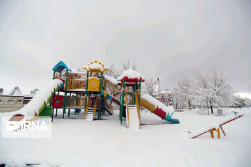 Snowfall in spring in north, west of Iran