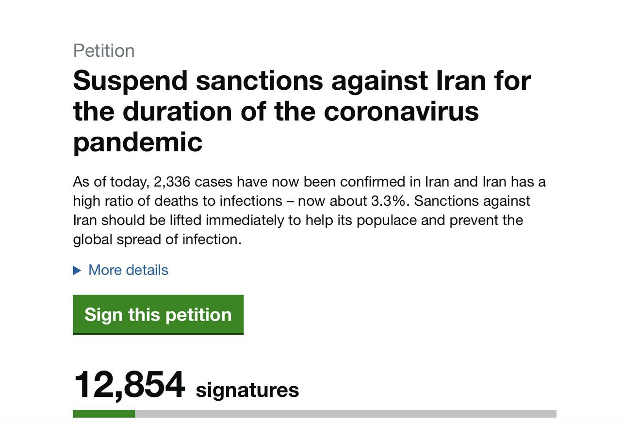 London is bound to respond to petition on lifting Iran’s sanctions
