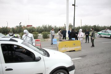 بازدید دادستان سمنان از تب سنجی درمیدان استاندارد ورودی سمنان