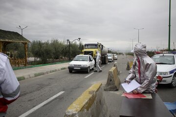 بازدید دادستان سمنان از تب سنجی درمیدان استاندارد ورودی سمنان