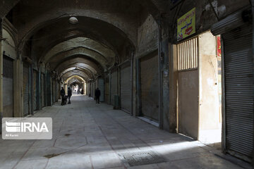 Closure of Arak historical bazaar for combating COVID-19