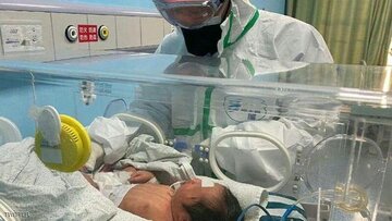 نوزاد نارس مبتلا به کرونا در مشهد متولد شد