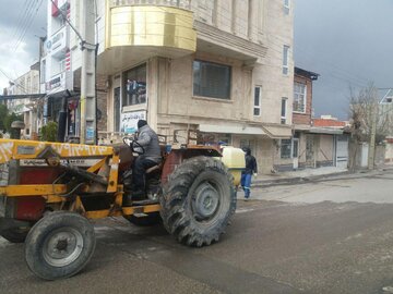 سمپاشی وضدعفونی کردن درب منازل، مغازه‌ها  و ادارات در بازرگان