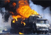 انفجار تانکر سوخت در کرمانشاه جان ۲ نفر را گرفت