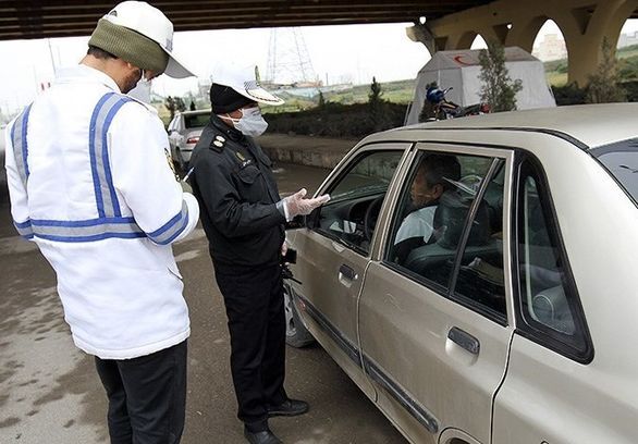 ٢٠٤ راننده بی‌توجه به محدودیت‌های کرونایی در رباط‌کریم جریمه شدند