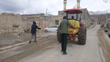 ضد عفونی و گندزدایی روستاهای چالدارن