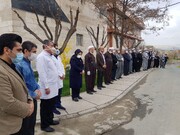 قدردانی روحانیان بوکان از خدمات کادر پزشکی بیمارستان شهید قلی‌پور 