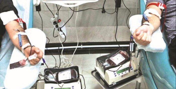 اهدای بیش از ۱۵ هزار سی‌سی خون به بیماران نیازمند در فسا