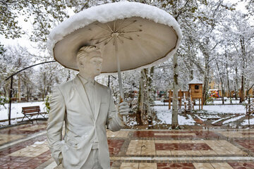 موسم بہار میں ایرانی شمالی علاقوں کی برفباری