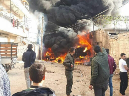 انفجار بمب‌ در منطقه تحت اشغال ترکیه در سوریه