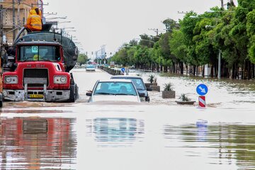 آبگرفتگی معابر شهر کرمان