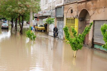 آبگرفتگی معابر شهر کرمان