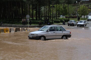 آبگرفتگی معابر و رودخانه های فصلی بیرجند