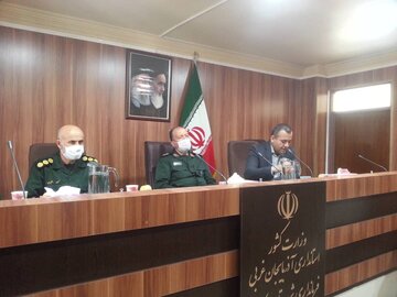 بازدید فرمانده سپاه شهدای آذربایجان‌غربی از نقاهتگاه و مرکز تولید ماسک در بوکان