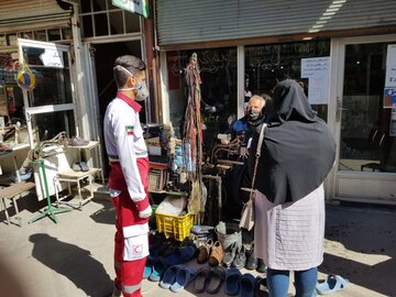 آموزش اجرای طرح فاصله گذاری اجتماعی در بوکان