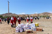 هفت هزار وعده غذای گرم بین سیل‌زدگان شهداد توزیع شد