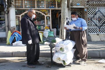 بازار گیاهان خوراکی در مهاباد