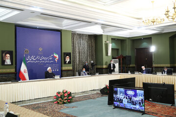 رییس جمهوری در آیین ویدیوکنفرانس افتتاح طرح‌های ملی لامرد