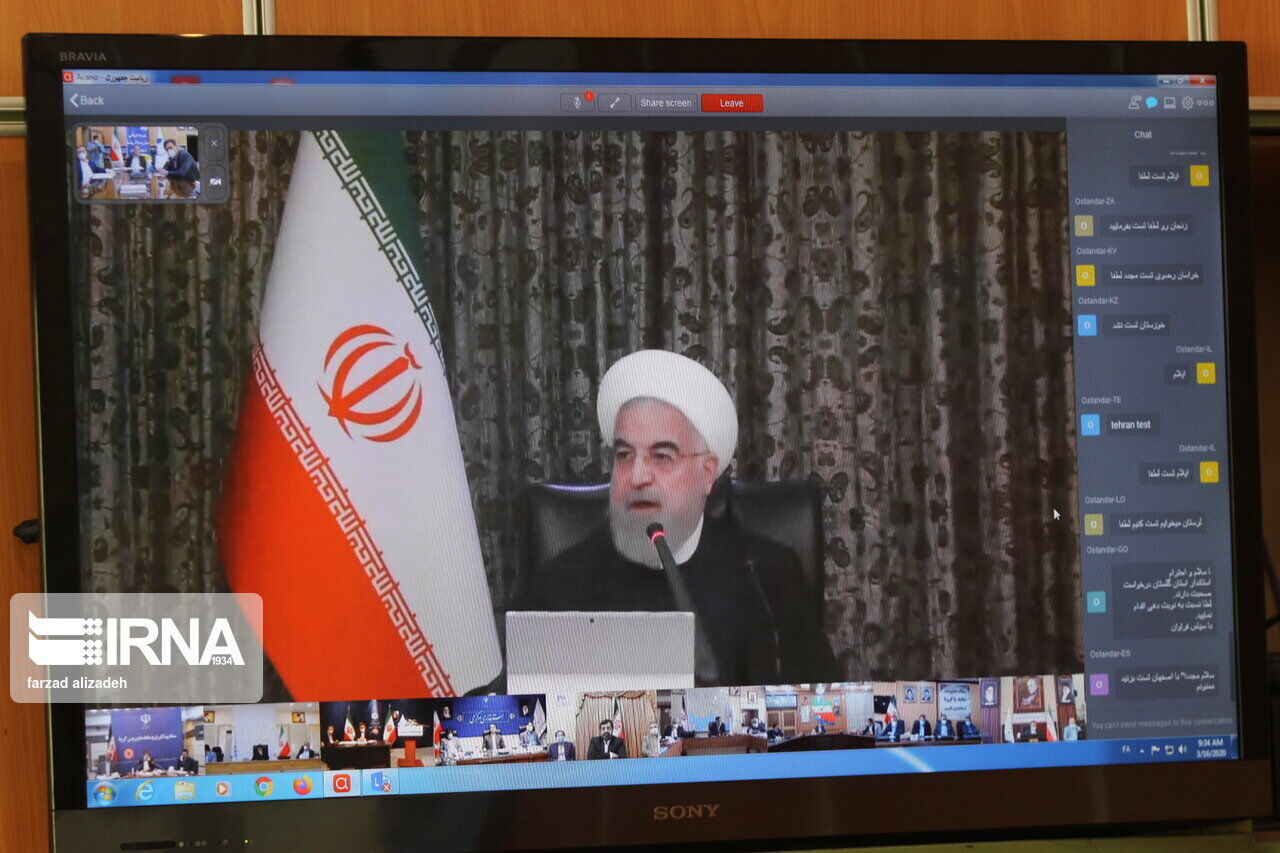President Rouhani inaugurates big projects on video conference