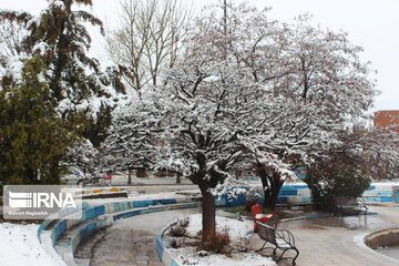 Snowfall in north western Iran; Khalkhal City