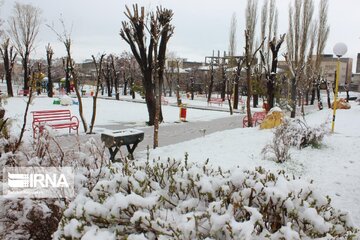 Snowfall in north western Iran; Khalkhal City