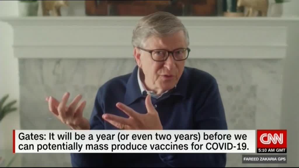 بیل گیتس: تولید واکسن کرونا حداقل ۲ سال زمان می‌برد