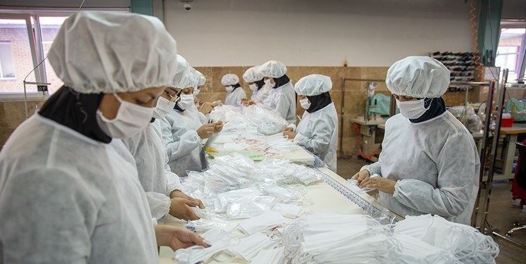 یک میلیون و ۲۶۲ هزار ماسک در بوشهر تولید شد