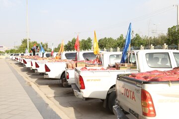 ارسال کمک های مومنانه نیروی دریایی سپاه به مناطق محروم هرمزگان