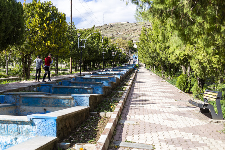 نمایی از بوستان ملت شهرکرد