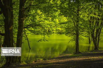 Churat Lake in Northern Irany ; Beauty created by earthquake