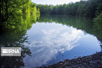 Churat Lake in Northern Irany ; Beauty created by earthquake