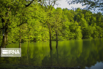 Churat Lake in Northern Irany ; Beauty created by earthquake